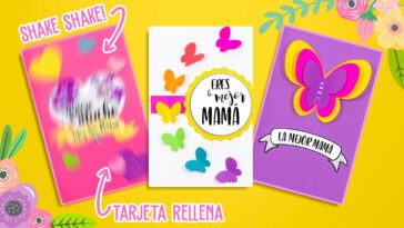 DIY: HERMOSAS tarjetas para MAMÁ/SHAKER CARD (AGITABLE) rellena de lentejuela - DÍA DE LAS MADRES