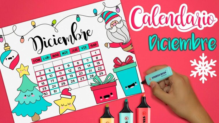 DIY: Haz tu Calendario NAVIDEÑO de DICIEMBRE Kawaii - Especial de #NAVIDAD