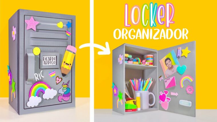 ♻️ DIY: Haz tu propio CASILLERO/LOCKER organizador de materiales - ESPECIAL DE REGRESO A CLASES