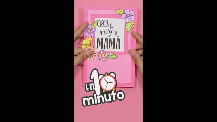 DIY: Hermosa carta para MAMÁ - #shorts