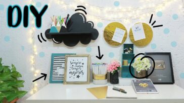 DIY: Ideas FACILES para DECORAR tu ESCRITORIO #QuedateEnCasa