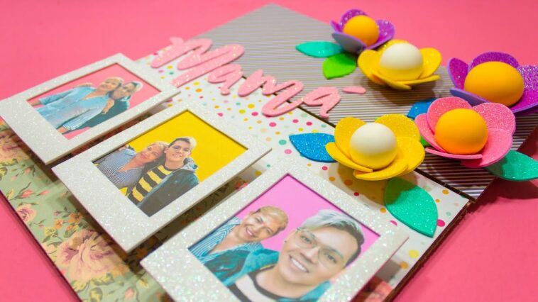 DIY: Tablero VINTAGE con FLORES de FOAMY para MAMÁ - ESPECIAL DÍA DE LAS MADRES