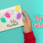 DIY: Tarjeta Luces Navideñas de Gis Pastel - ESPECIAL DE NAVIDAD