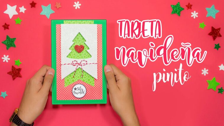 DIY: Tarjeta NAVIDEÑA pinito - ESPECIAL DE NAVIDAD