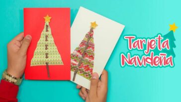 DIY: Tarjeta Navideña Arbolitos de Acordeón - ESPECIAL DE NAVIDAD