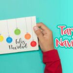 DIY: Tarjeta Navideña Esferas de BOTONES - ESPECIAL DE NAVIDAD