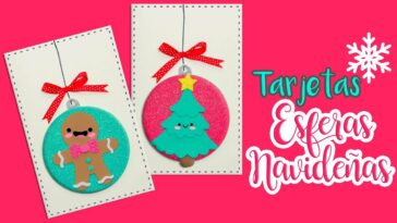 DIY: Tarjetas Esferas NAVIDEÑAS Kawaii - ESPECIAL de #NAVIDAD