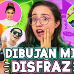 ESTOS YOUTUBERS DIBUJAN MIS LOOKS DE HALLOWEEN ?  Disfraces Craftingeek