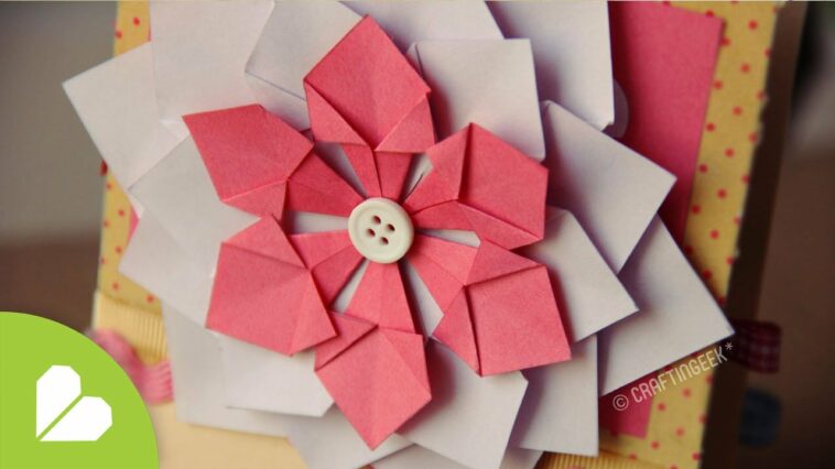 Flor Decorativa FACIL // Scrapbook & Origami