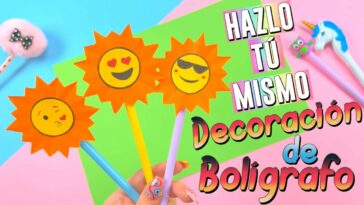 Flores Decoración de Bolígrafo - SUMINISTROS ESCOLARES LINDOS DE BRICOLAJE - REGRESO AL COLEGIO