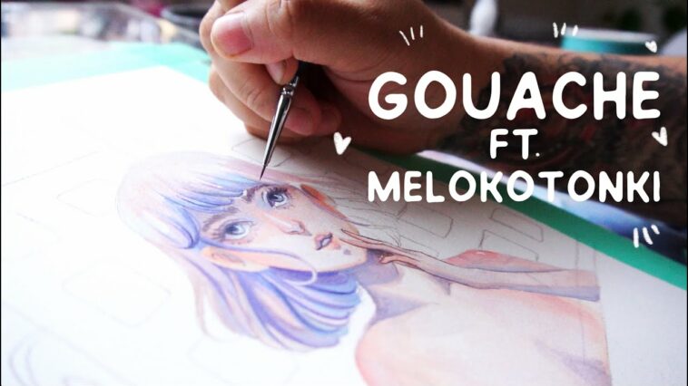 GOUACHE REDRAW FT. MELOCOTONKI ? Preguntas, ilustración y más ?