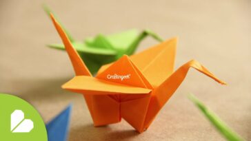 Grulla de Origami - ¡Decora tu espacio!  [Origami Crane how to]