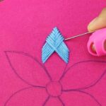 HAND EMBROIDERY FLOWER EASY DESIGN | BORDADO A MANO DE FLORES