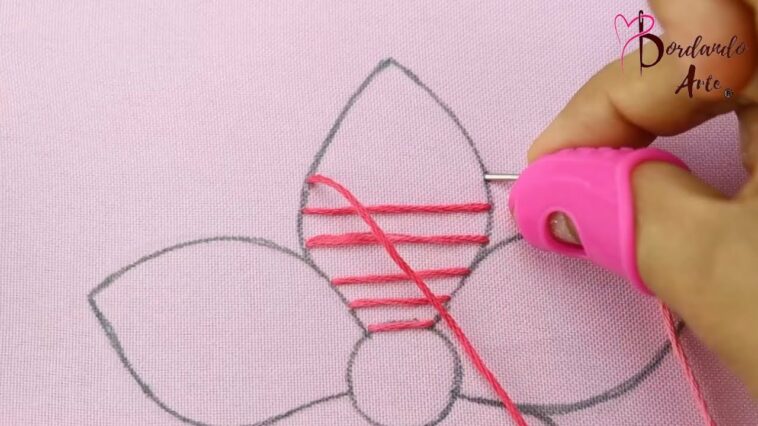 HAND EMBROIDERY FLOWERS EASY STITCHING | BORDADO A MANO FLORES FÁCILES