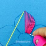 HAND EMBROIDERY MODERN FLOWER EASY STITCHING | BORDADO FANTASÍA FLORES FÁCILES