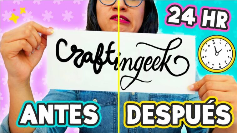 HAZ UN LETTERING PERFECTO EN 24Hrs ? ¿Lo logré? ✄ Craftingeek