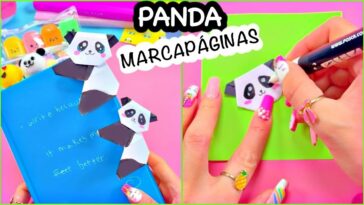 HAZLO TÚ MISMO – MARCAPÁGINAS PANDA - REGRESO AL COLEGIO – ARTESANÍA DE PAPEL