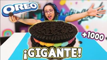 HICE una OREO GIGANTE de ARCOIRIS con 1000 galletas ??  Craftingeek ✄ Craftingeek