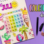 Haz tu CALENDARIO de julio KAWAII summer - BULLET JOURNAL