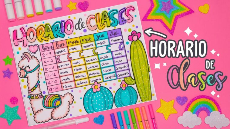 ? Haz tu HORARIO DE CLASES de LLAMA - ESPECIAL DE REGRESO A CLASES