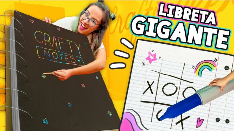 Hice un CUADERNO MÁGICO GIGANTE ¡Sí Funciona! ? ✂️ Craftingeek