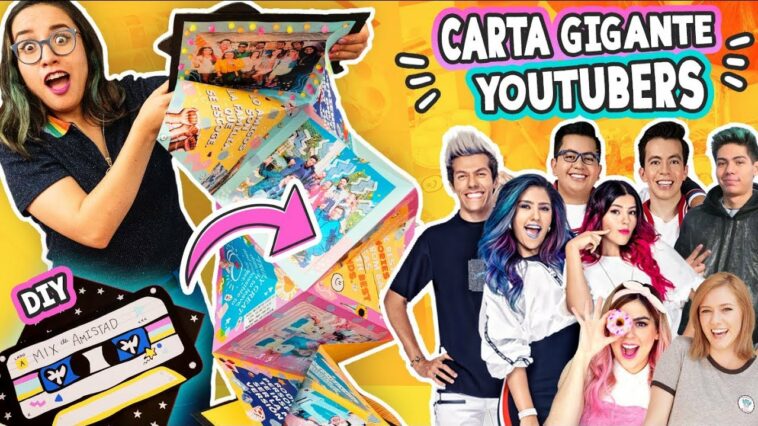 Hice una CARTA GIGANTE de YOUTUBERS! ? Esta puede ser tuya! ✄ Craftingeek