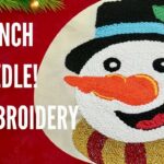 How to EMBROIDERY a CHRISTMAS snowman | BORDADOS NAVIDEÑOS muñeco de nieve