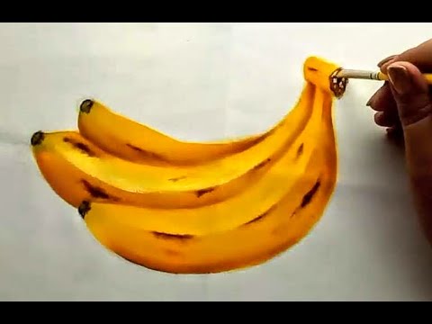 How to Paint Bananas / Como Pintar Platanos