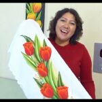 How to Paint Red Tulips / Como Pintar Tulipanes Rojos