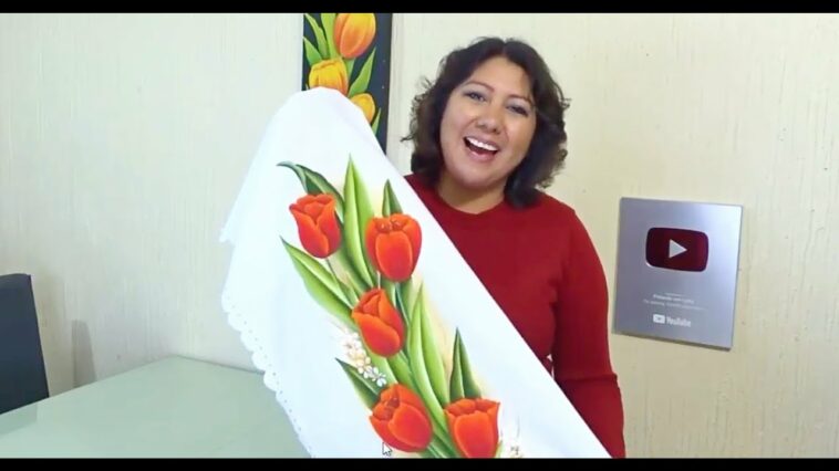 How to Paint Red Tulips / Como Pintar Tulipanes Rojos