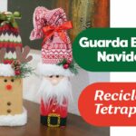 IDEAS FÁCILES - Convierte tus tetrapacks en botelleros navideños