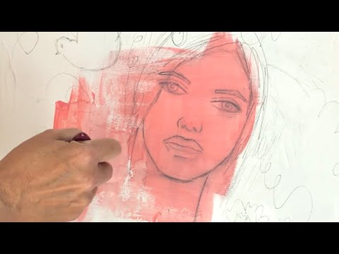 Idea pintura abstracta / Mira que puedes hacer con acrílico