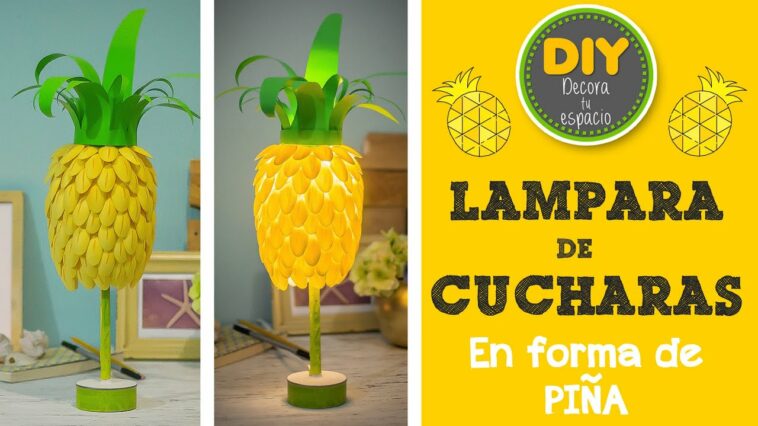 Lampara de CUCHARAS en forma de piña