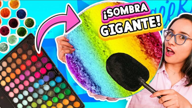 MEZCLÉ +250 SOMBRAS de OJOS para ESTO ? *¡Es Gigante!* ✄ Craftingeek