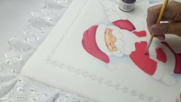 Manualidades Navideñas Como Pintar Un Santa En Un Cojín