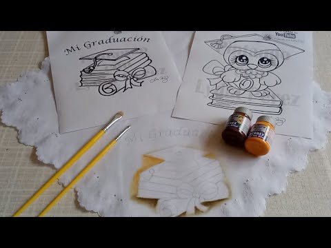 Manualidades Para Graduaciones / Como Pintar Una Servilleta Para Graduación