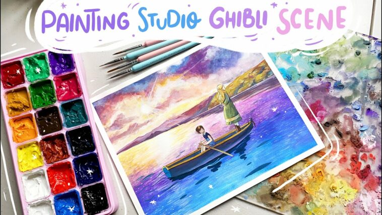 PAINTING STUDIO GHIBLI SCENE ⎟HIMI GOUACHE ⎟Marnie