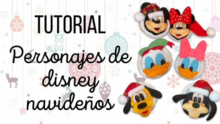 Personajes de Disney navideños