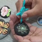 Piedras Pintadas con Mandalas y Mariposas