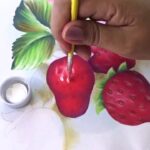 Pintura En Tela Como Pintar Fresas En Una Servilleta