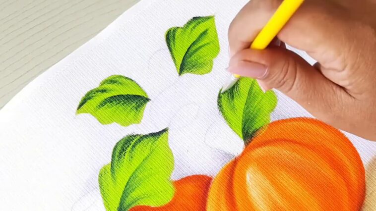 Pintura En Tela Para Principiantes Como Pintar Una Calabaza