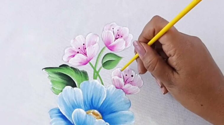 Pintura Hojas y Flores