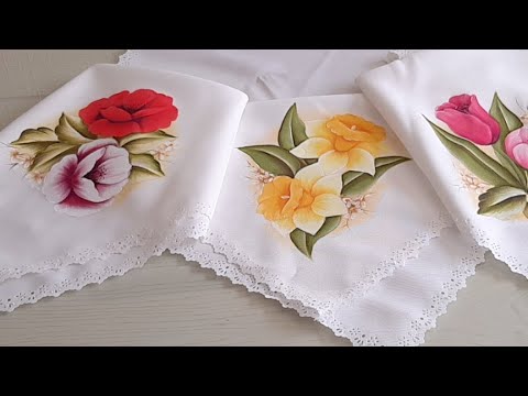 Pintura Para Principiantes Como Pintar Flores En Tela / How To Paint Flowers On Fabric