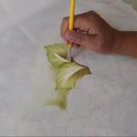 Pintura en Tela Cómo Pintar Hojas y Hortensias