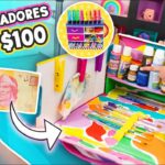 Reto ORGANIZADORES de ESCRITORIO con $100 Pesos ✂️ Craftingeek