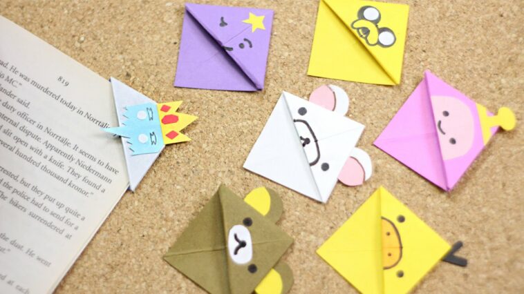 #RetoCrafty: lindos separadores de origami con personajes