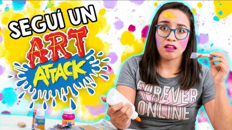 SEGUÍ un TUTORIAL de ART ATTACK ? *Hice un desastre*? ✄ Craftingeek