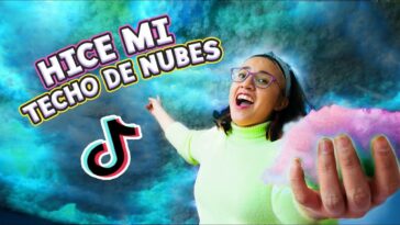 TECHO DE NUBES VIRAL DE TIKTOK ¡LO HICE y ASÍ QUEDÓ! ☁️ ✨  Craftingeek | Cómo se hace