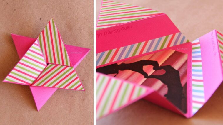 Tarjeta Estrella Scrapbook [FACIL] // Star card DIY