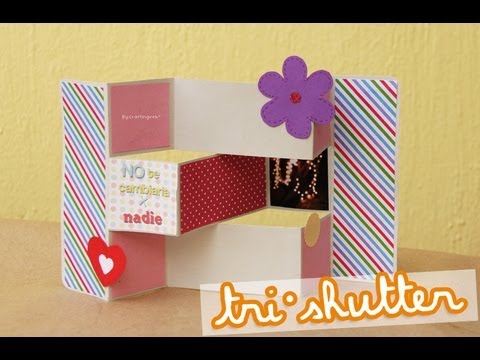 Trishutter - Tarjeta Scrapbook MEGAFACIL